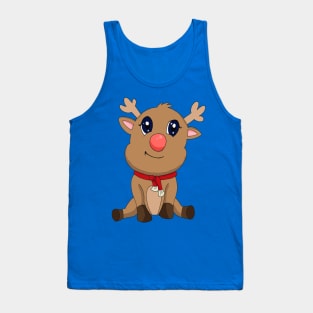 Kawaii Chibi Rudolph Tank Top